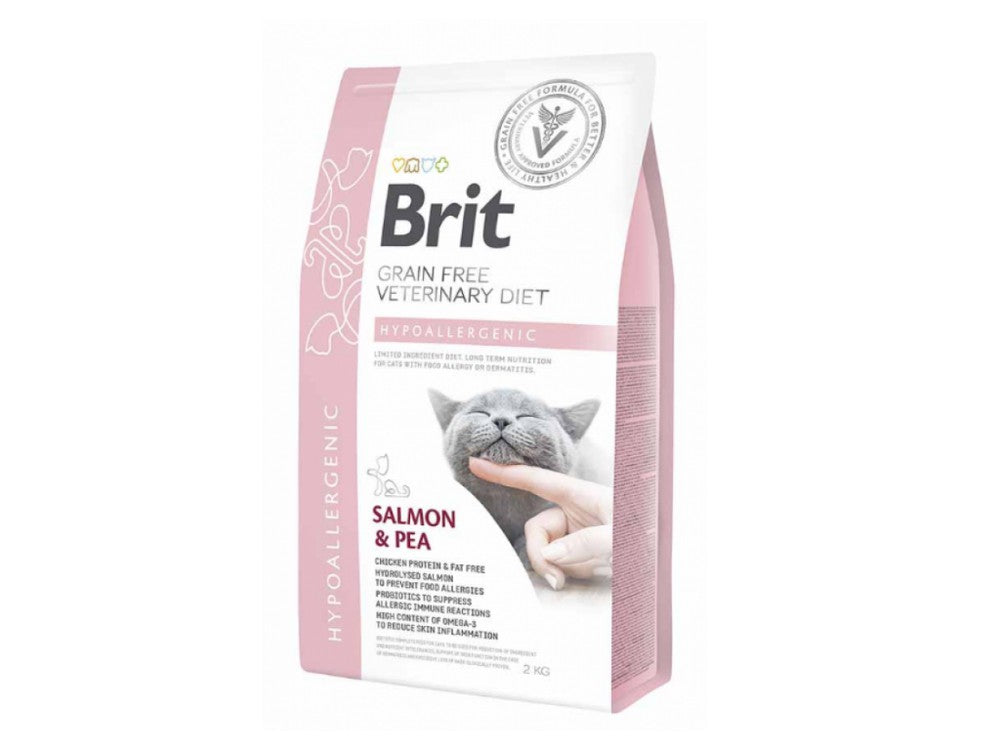 BRIT VETERINARY DIET CAT HIPOALERGÉNICO BOLSA 2 KG