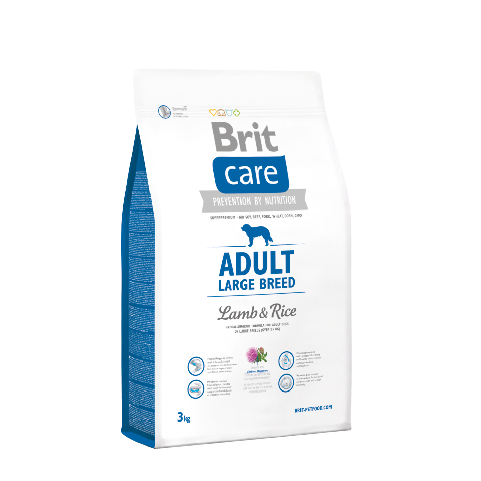 BRIT CARE ADULTO LARGE BREED CORDERO Y ARROZ