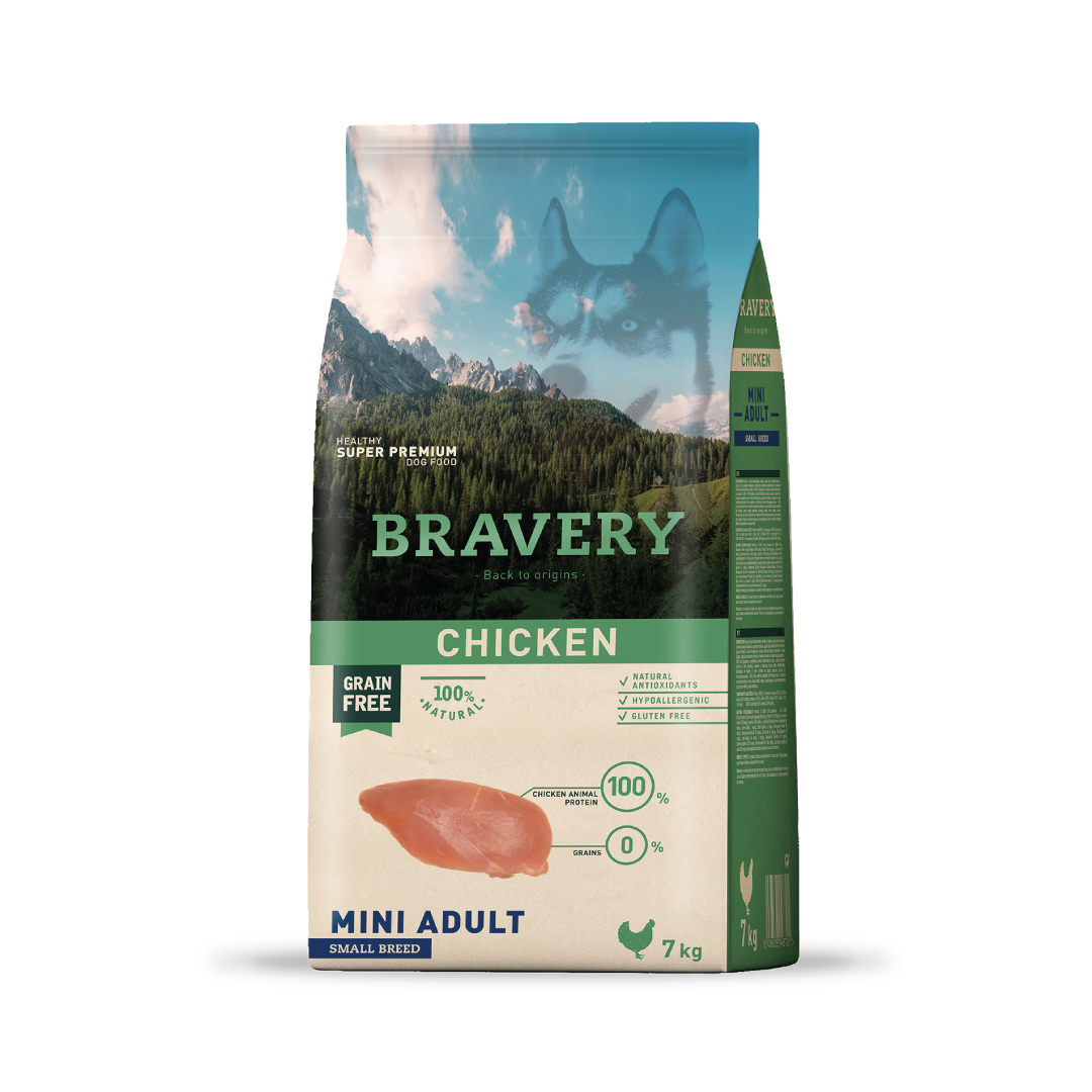 BRAVERY MINI ADULTO SMALL BREED POLLO