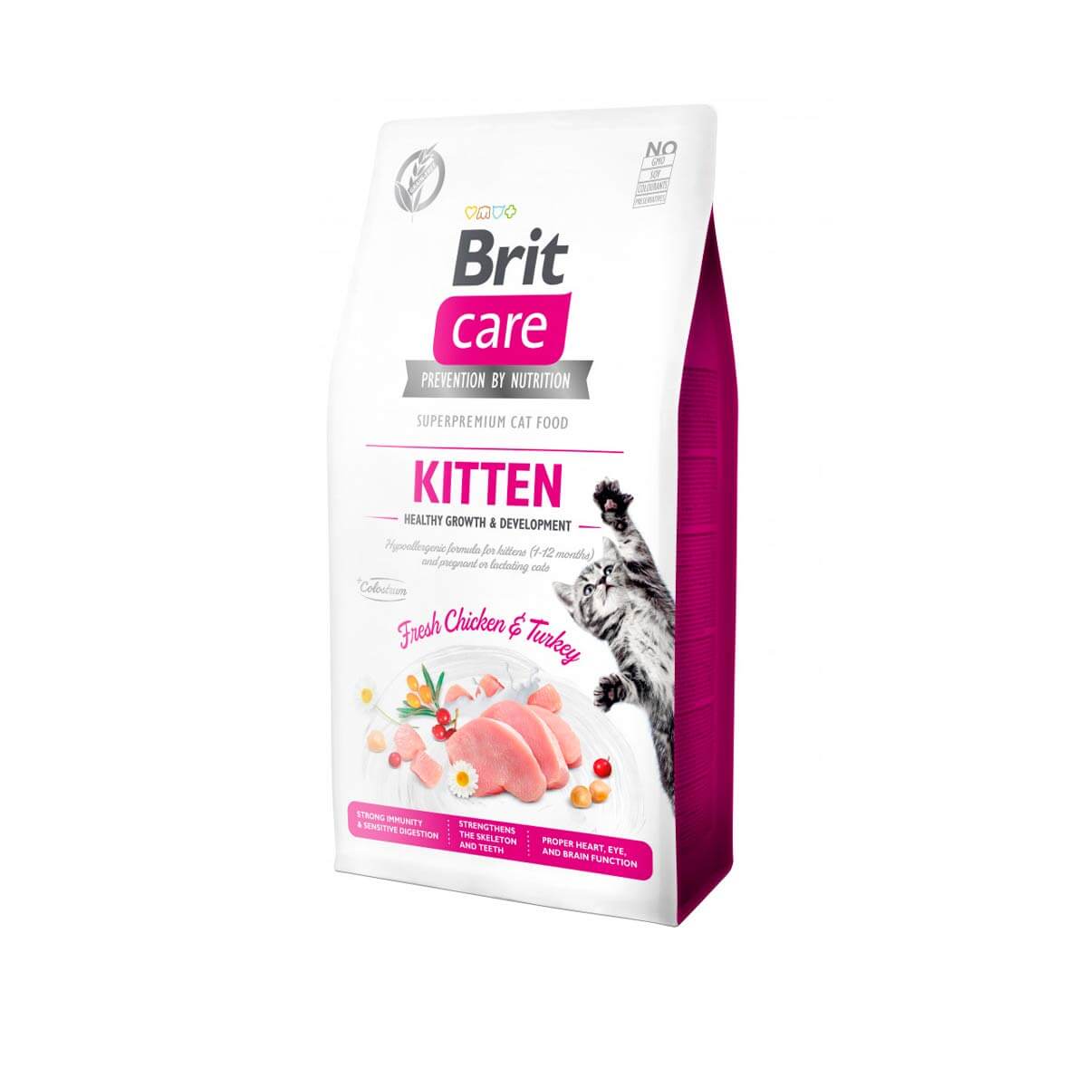 BRIT CARE CAT KITTEN PAVO Y POLLO