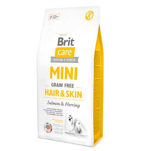 BRIT CARE MINI ADULTO HAIR & SKIN SALMON & HERRING