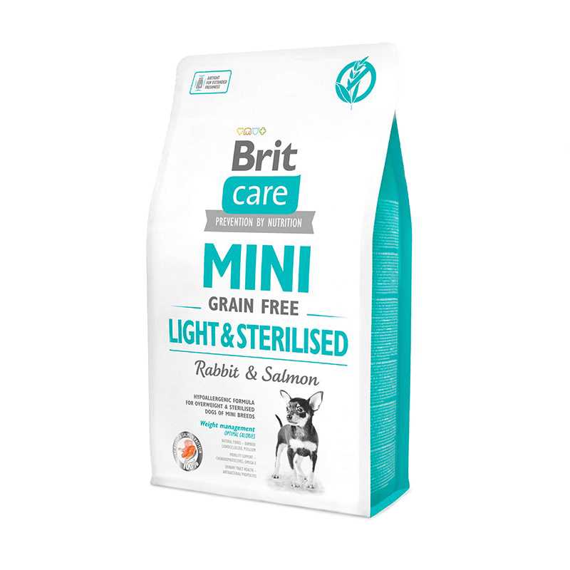 BRIT CARE MINI LIGHT & STERILIZED RABBIT & SALMON