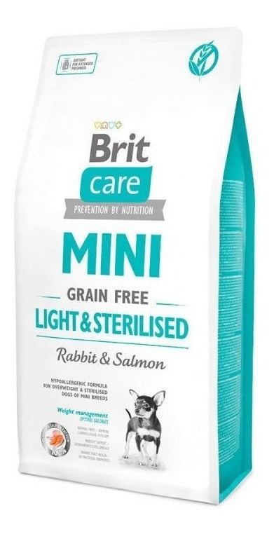 BRIT CARE MINI LIGHT & STERILIZED RABBIT & SALMON