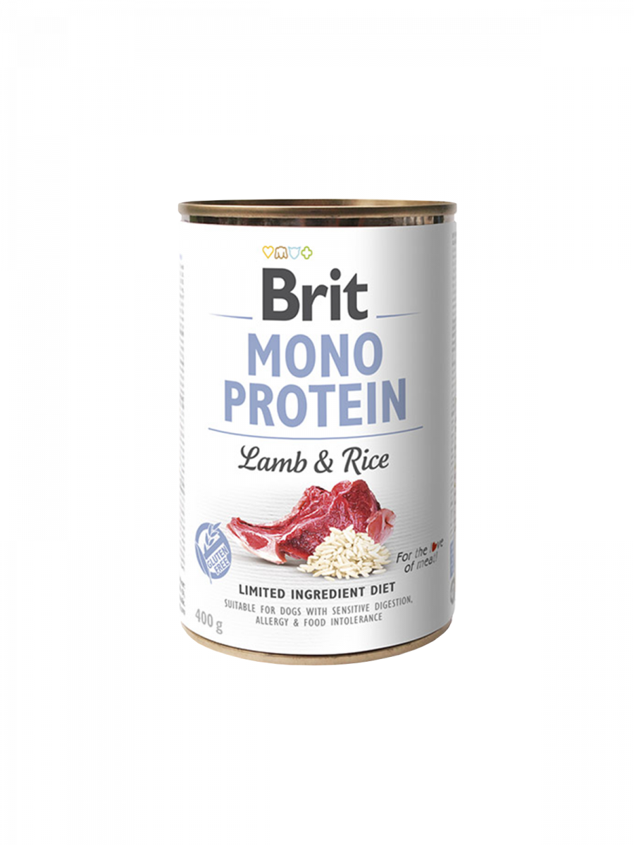 BRIT MONO PROTEINA CORDERO Y ARROZ 400 GR