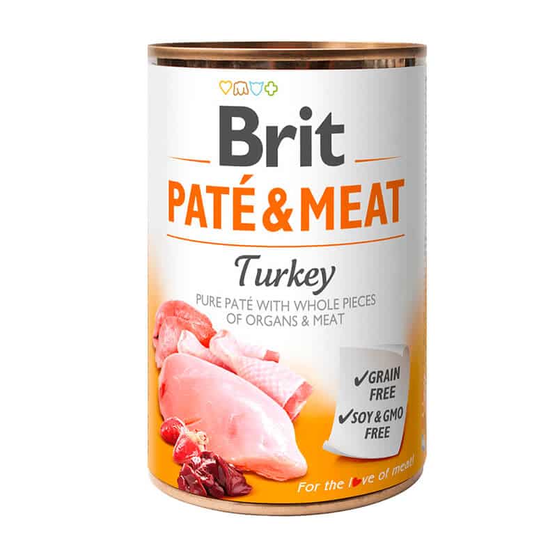 BRIT PATE Y MEAT PAVO LATA 400 GR