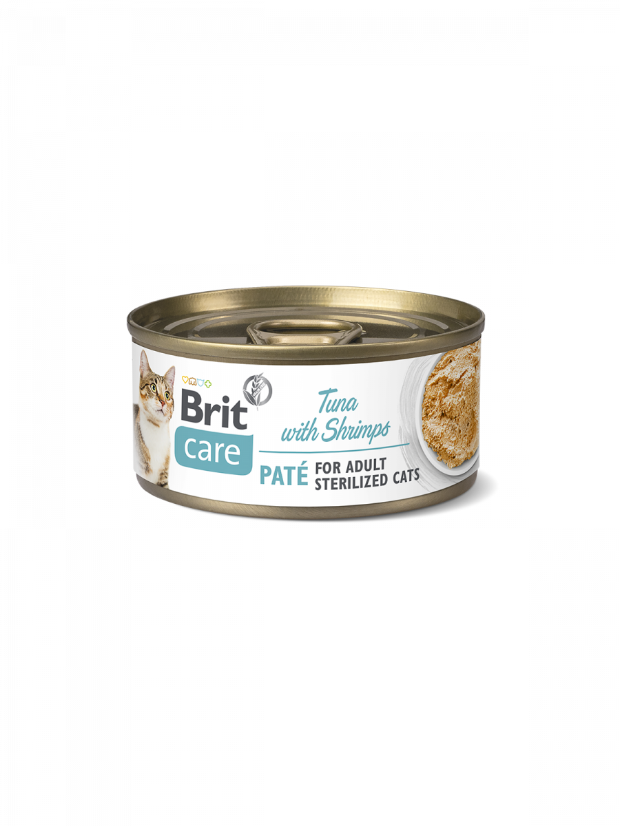 BRIT CARE CAT STERILIZED TUNA WITH SHRIMPS