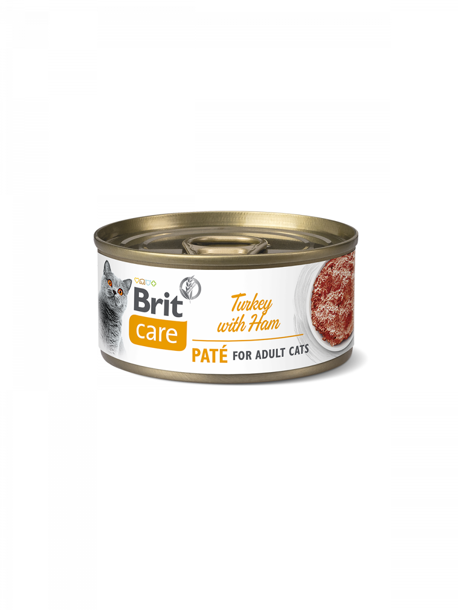 BRIT CARE CAT TURKEY WITH HAM