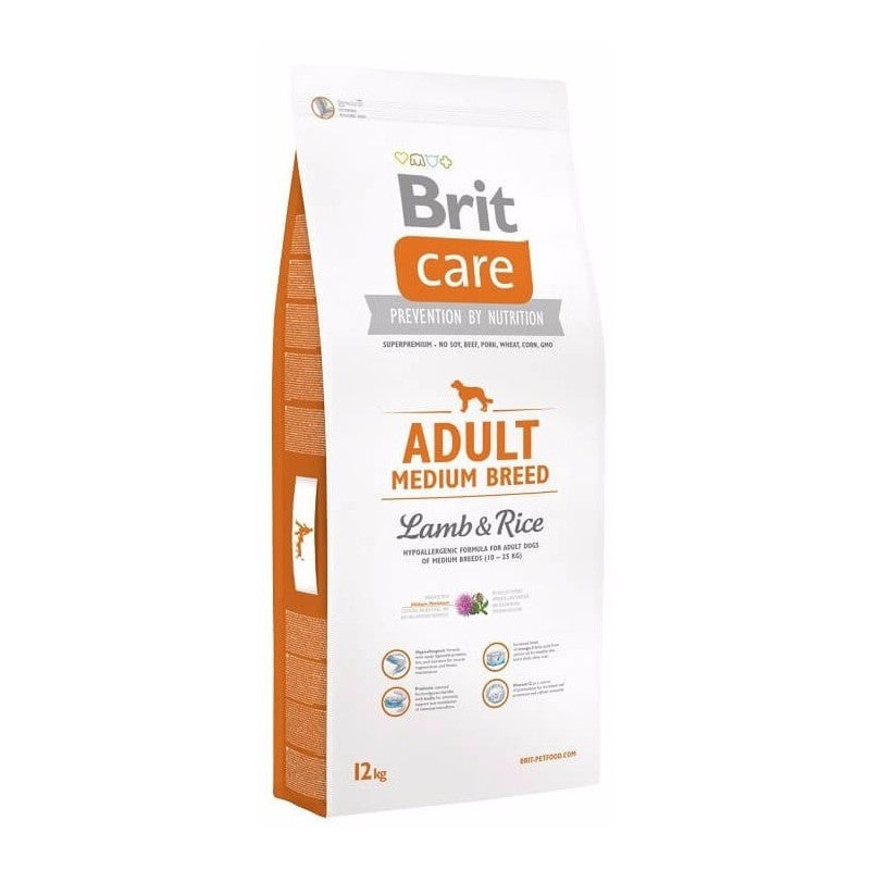 BRIT CARE ADULTO MEDIUM BREED CORDERO Y ARROZ
