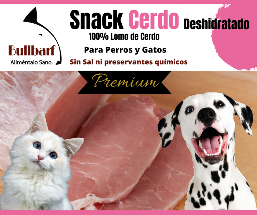 BULLBARF SNACK LOMO DE CERDO 40GR