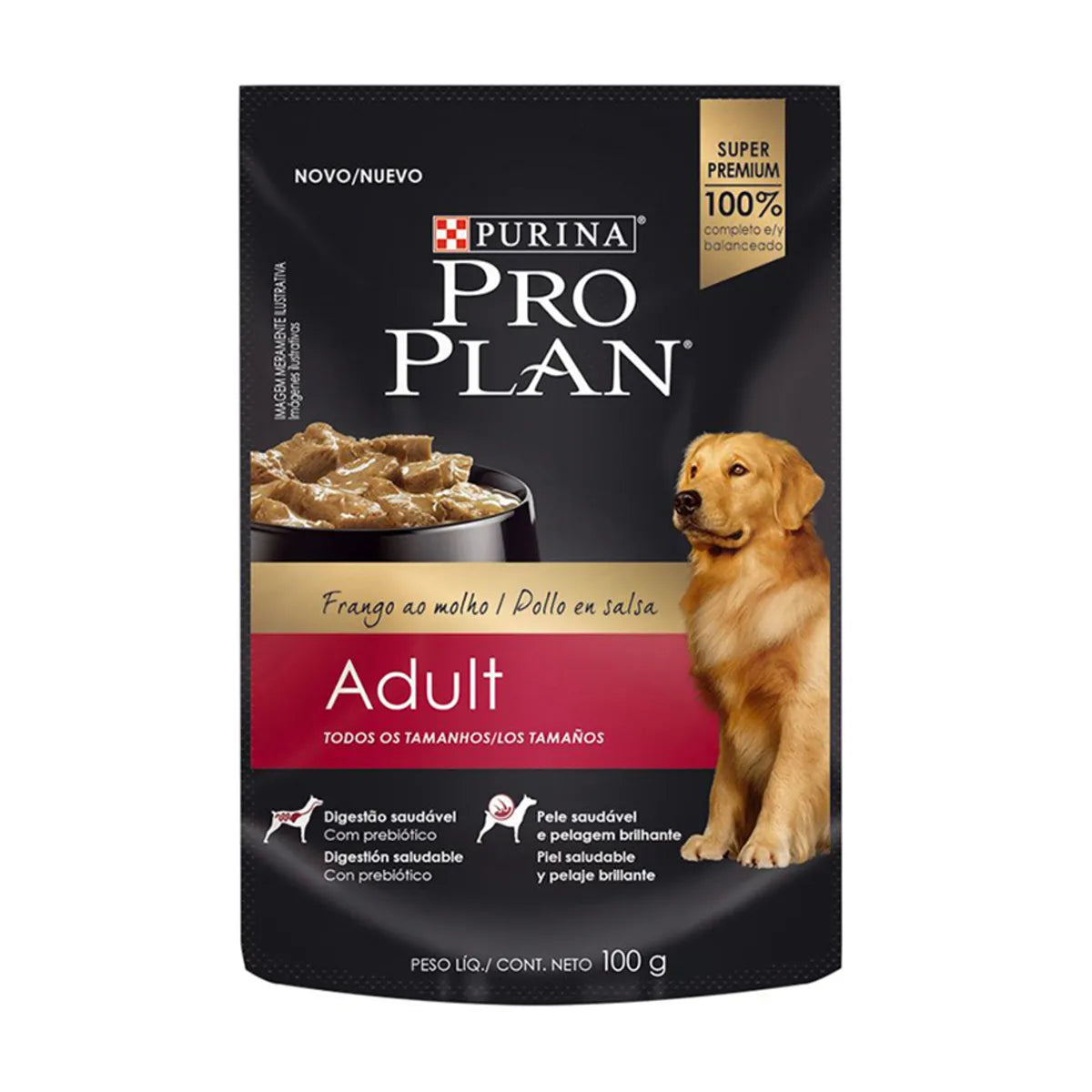 PRO PLAN POUCH ADULTO CARNE 100 GR