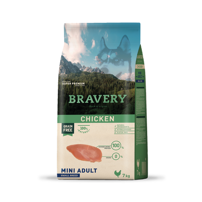 BRAVERY MINI ADULTO SMALL BREED POLLO